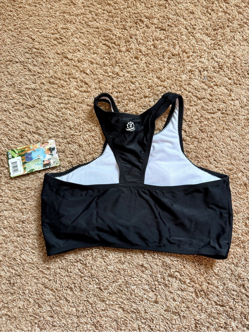Swimzip Black Halter Bikini Top 
UV Protection 2 Piece Swimsuit - Picture 4 of 4
